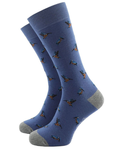 Organic cotton men's socks | Denim Blue