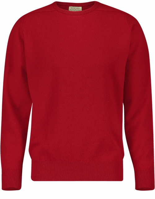 Lambswool round neck sweater | Chianti