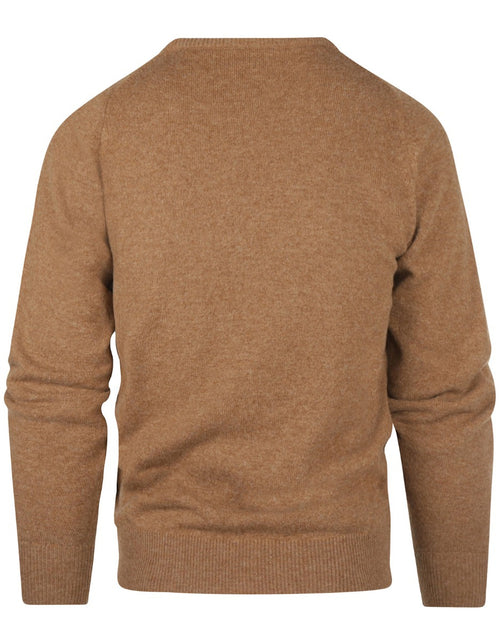 William Lockie Pullover Lambswool V-neck | Driftwood