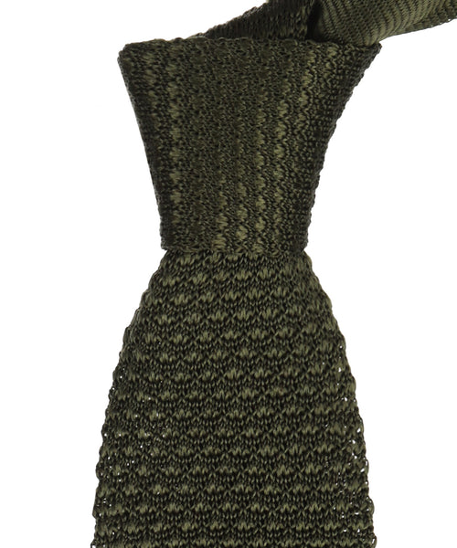 Crochet Silk Tie | Green