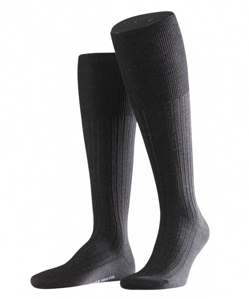 Bristol pure men's knee socks | Grey