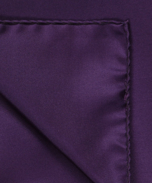 Pocket Square Silk Uni | Purple