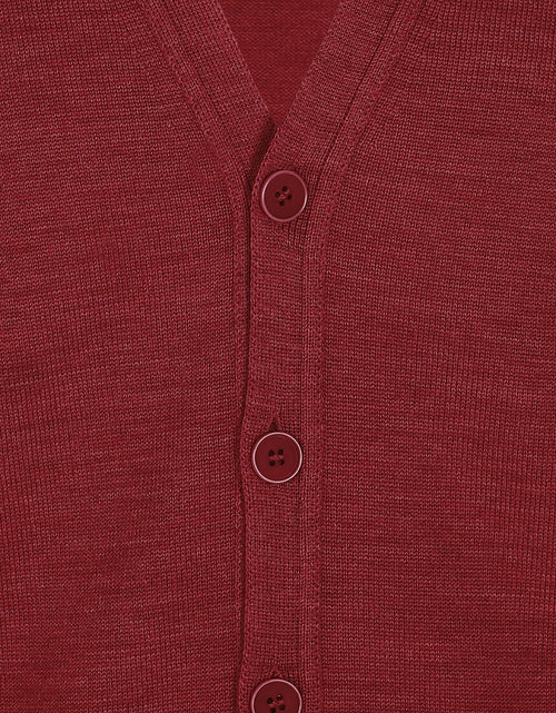 Button Vest Classic Merino Wool | Bordeaux