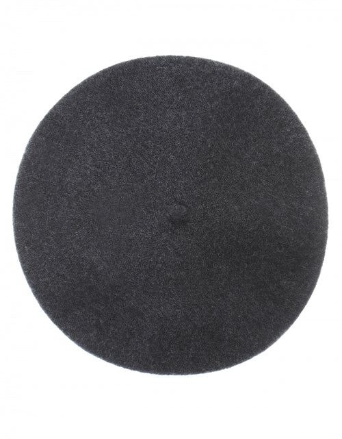 Wool Beret | Anthracite Grey