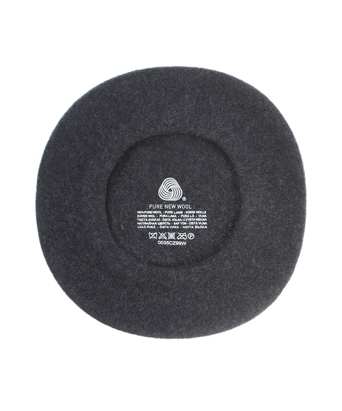 Wool Beret | Anthracite Grey