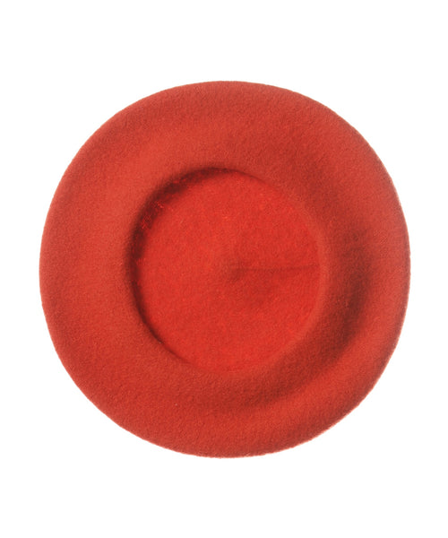 Wool Beret | Orange