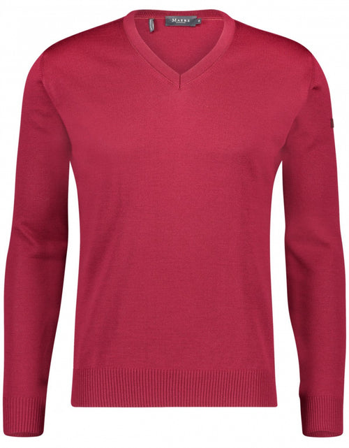 Pullover Merino wool v-neck | Bordeaux