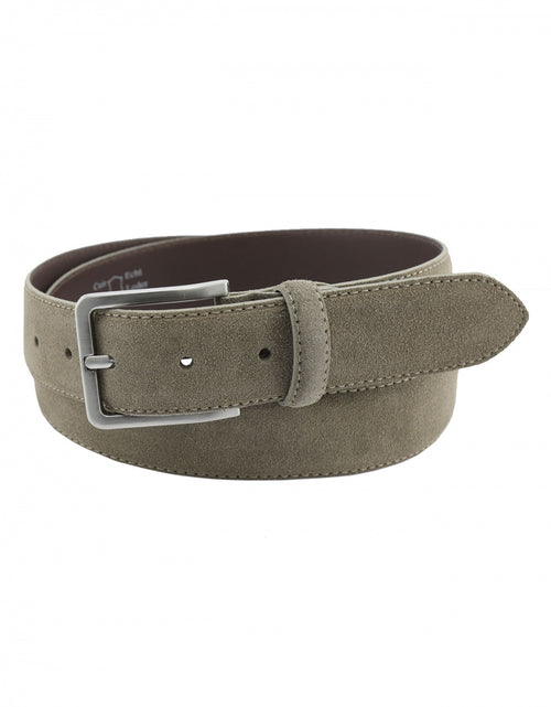 Verfijnde suede riem | Bruin