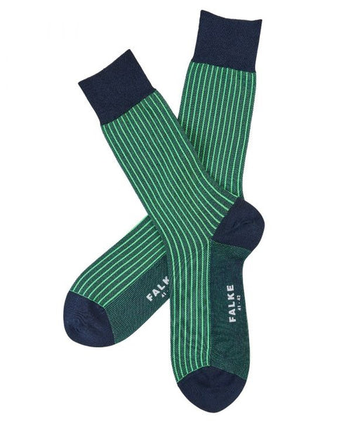 Oxford Neon Stripe Men's Socks | Blue