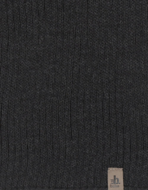 Scarf knitted wool | Charcoal