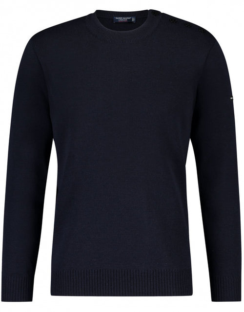 Marine Crew Neck Sweater | Blue