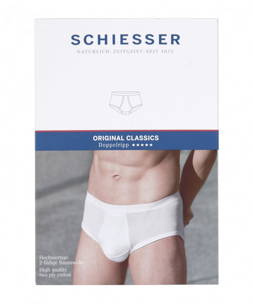 Sports briefs double rib | white