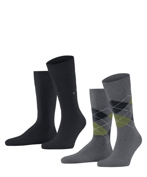 Everyday Argyle Mix 2-Pack Men's Socks | Grey