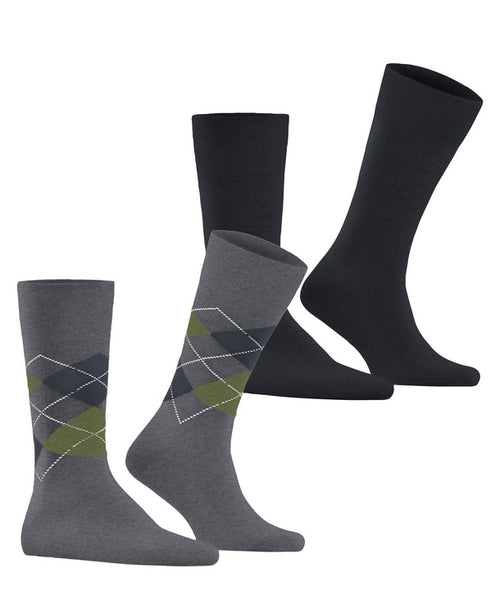 Everyday Argyle Mix 2-Pack Men's Socks | Grey