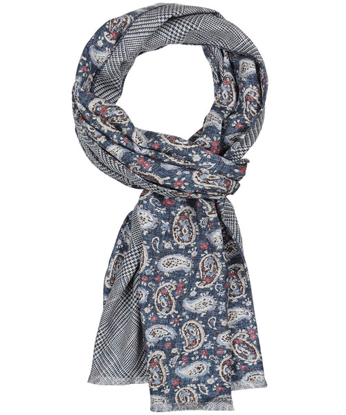 Scarf Double Silk | Blue