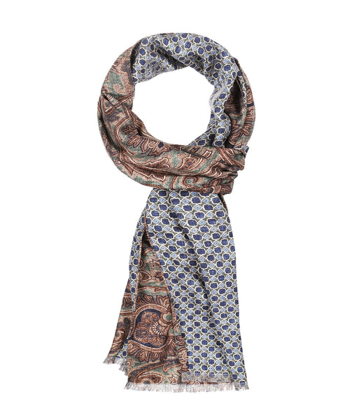 Scarf Double Silk | Brown