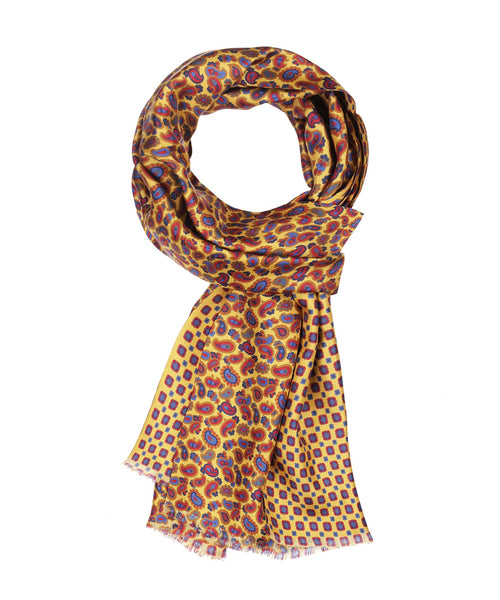 Scarf Double Silk | Yellow