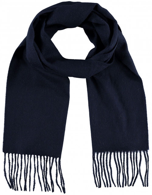 Scarf Lambswool 190x30 | Navy Blue