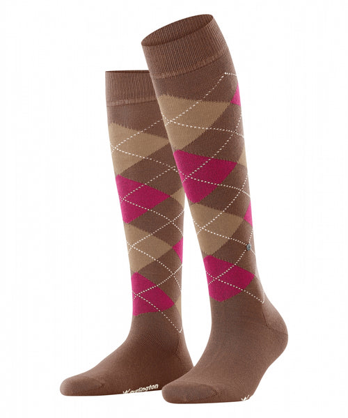 Marylebone Women's Knee Socks | Brown