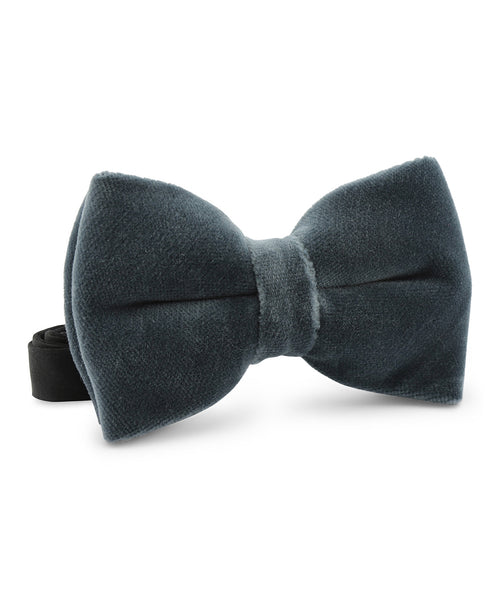 Velvet velour bowtie | Grey