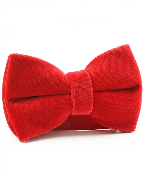 Velvet velour bowtie | Red