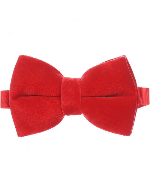 Velvet velour bowtie | Red