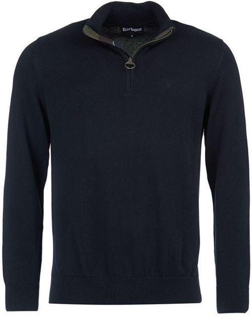 Barbour Cotton Half Zip Pullover | Navy Blue