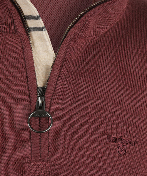 Barbour Cotton Half Zip Pullover | Rood