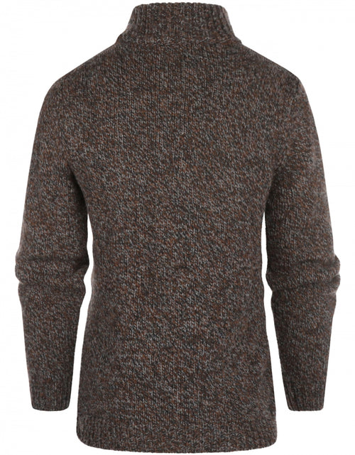 Fisherman Zip-up Sweater | Brown