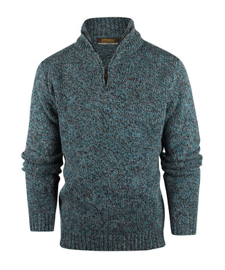 Fisherman Zip-up Sweater | Green