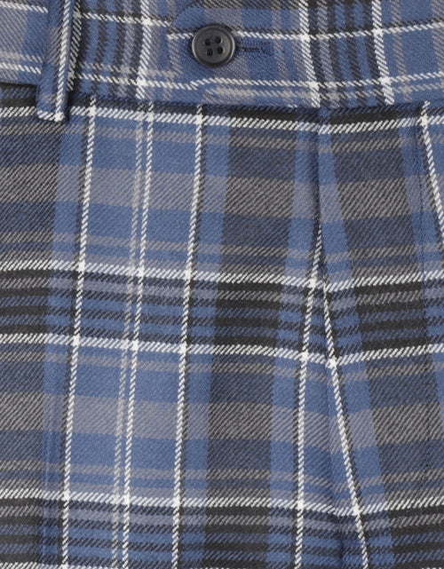 Chino Check Pattern Wool | Blue