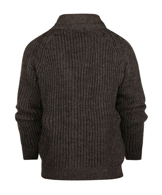 Swaledale Button Cardigan | Brown