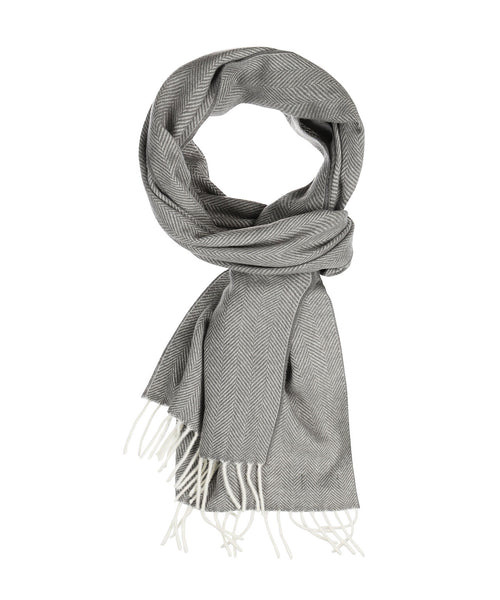 Scarf Wool 180x30 | Grey