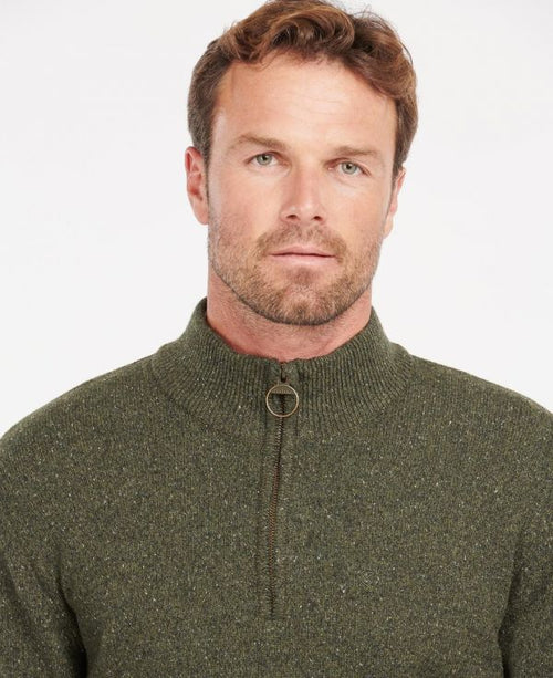 Tisbury High Zip Sweater | Green