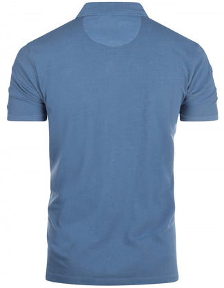 Polo washed short sleeve | Blue