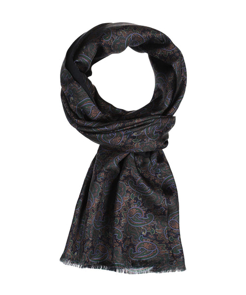 Scarf Silk and Wool | Blue