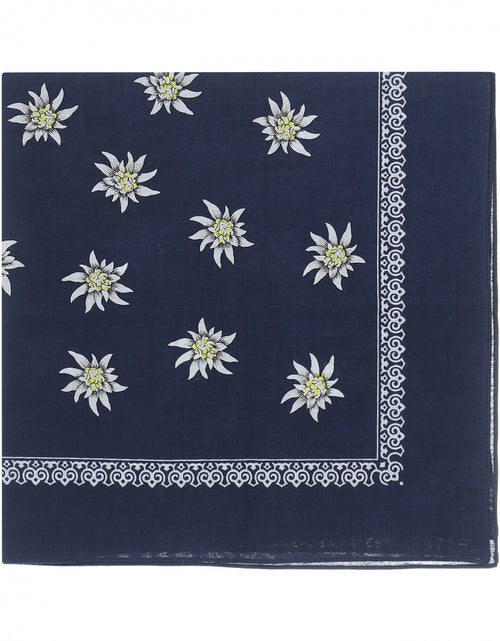 Farmer's Handkerchief | Flower Large Navy