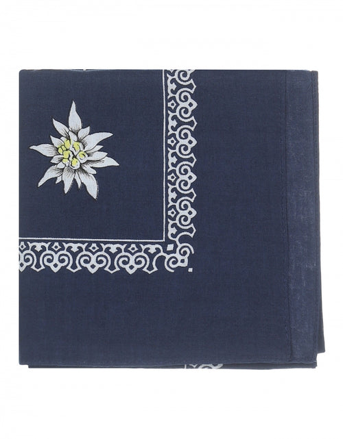 Farmer's Handkerchief | Flower Large Navy