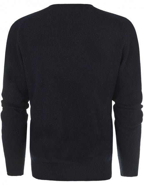 Pullover Lamswol ronde hals | Oxford Blue