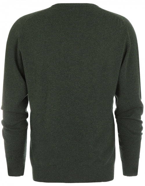 William Lockie Pullover Lambswool V-neck | Rosemary