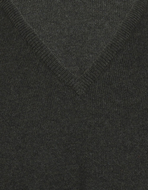 William Lockie Pullover Lamswol V-hals | Seaweed