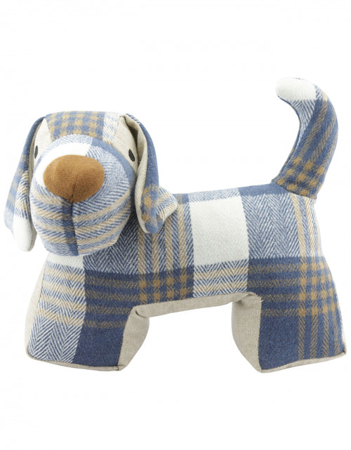 Tweed doorstop | Dog Blue