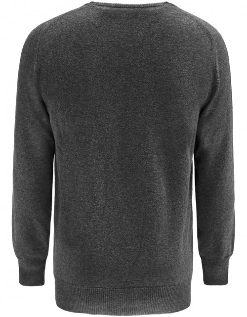 Pullover Lambswool round neck dutch fit | Charcoal