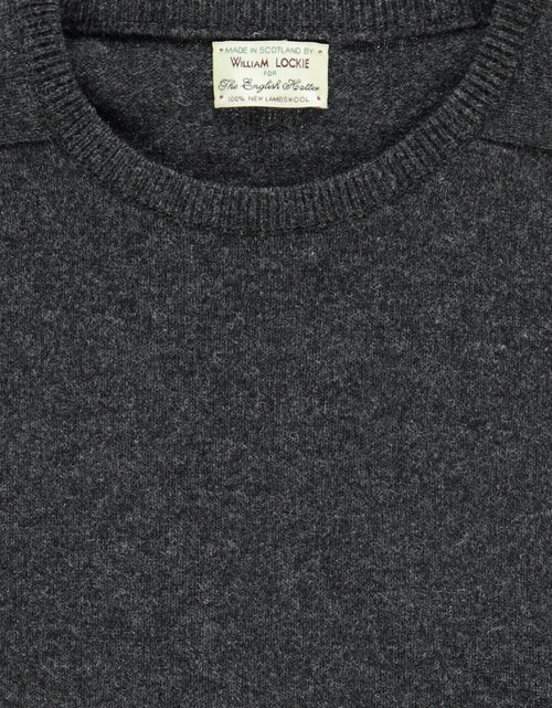 Pullover Lambswool round neck dutch fit | Charcoal