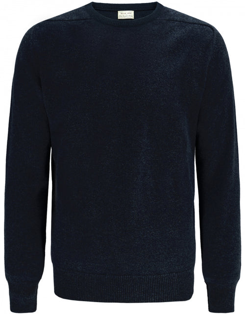 Pullover Lambswool round neck dutch fit | Navy