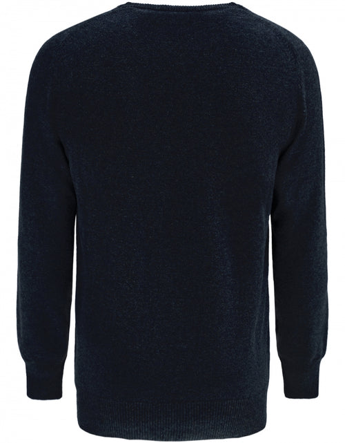 Pullover Lambswool round neck dutch fit | Navy