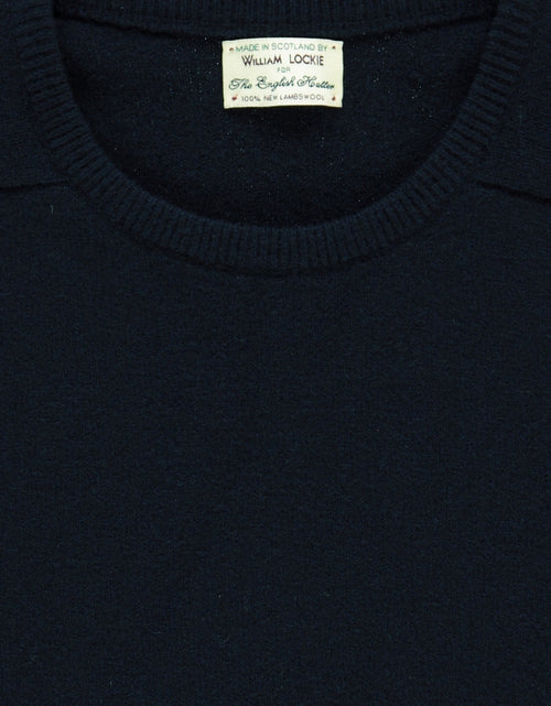 Pullover Lambswool round neck dutch fit | Navy