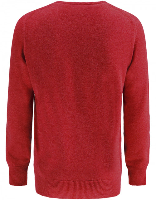 Pullover Lambswool round neck dutch fit | Poppy Melange