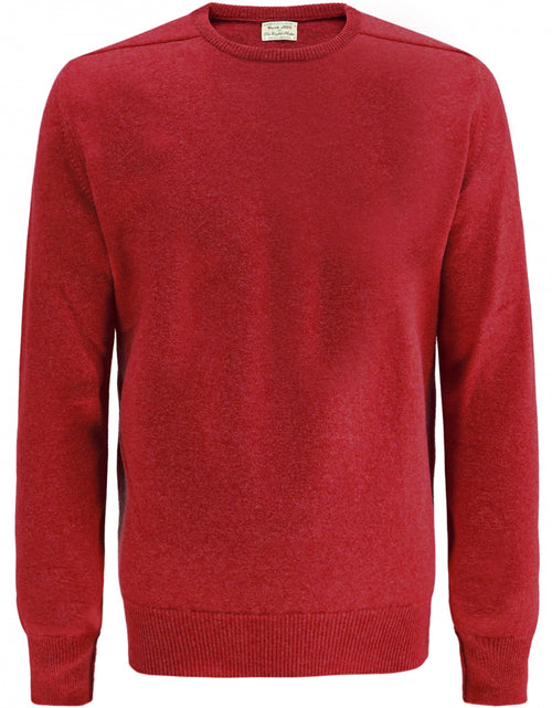 Pullover Lambswool round neck dutch fit | Poppy Melange