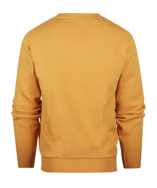 Pullover Lamswol dutch fit v-hals | Harvest Gold